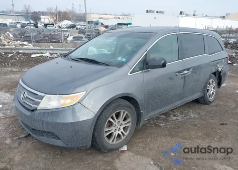 2012 Honda Odyssey Ex z USA, uszkodzony, nr VIN 5FNRL5H43CB044356